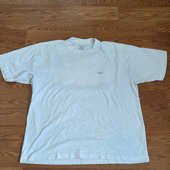 OBEY Men’s XL Evolve Devolve Graphic Print Shirt by Founder Shepard Fairey Art - Picture 3 of 10